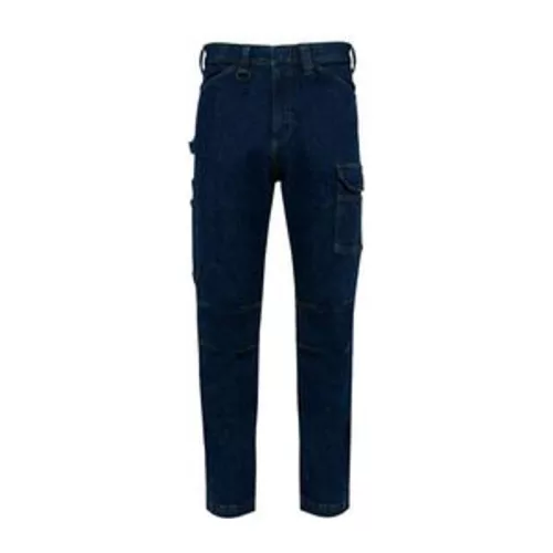 MEN'S MULTIPOCKET DENIM TROUSERS (38, Blue Rinse)