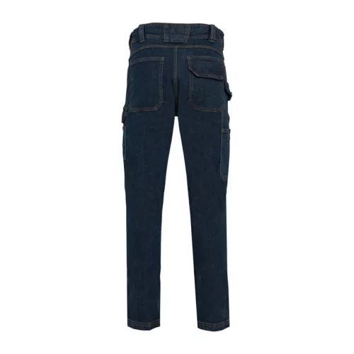MEN'S MULTIPOCKET DENIM TROUSERS (38, Blue Rinse)