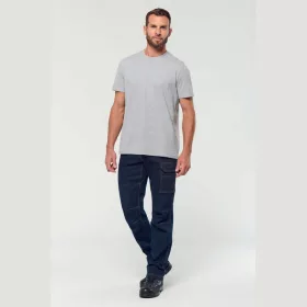 MEN'S MULTIPOCKET DENIM TROUSERS (42, Blue Rinse)