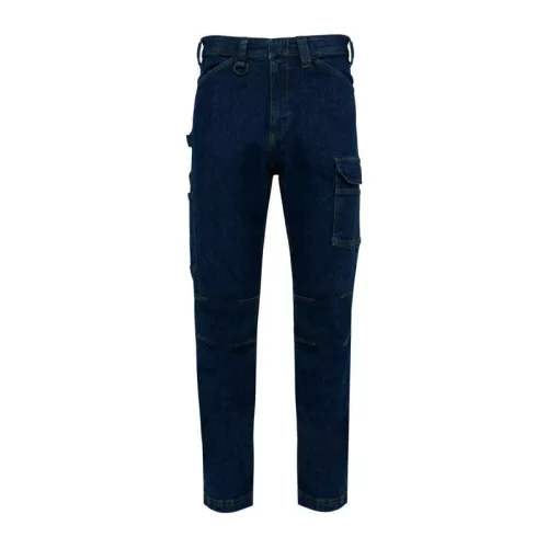 MEN'S MULTIPOCKET DENIM TROUSERS (48, Blue Rinse)