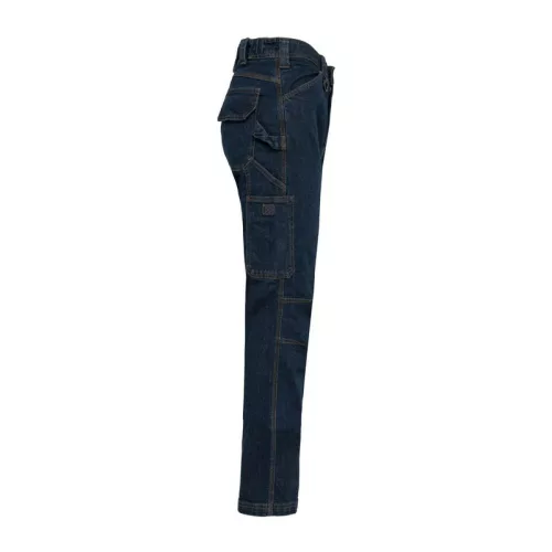 MEN'S MULTIPOCKET DENIM TROUSERS (54, Blue Rinse)