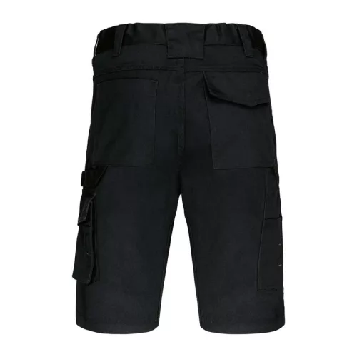 MULTIPOCKET WORKWEAR BERMUDA SHORTS (42, Deep Black)