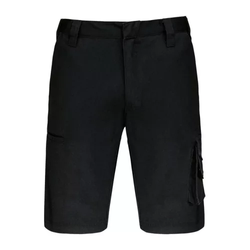 MULTIPOCKET WORKWEAR BERMUDA SHORTS (54, Deep Black)