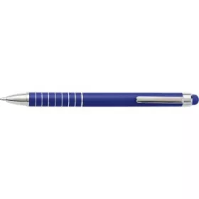 Alumínium golyóstoll érintővel (12.5cm, kék)