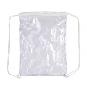 Átlátszó PVC tornazsák (fehér)
