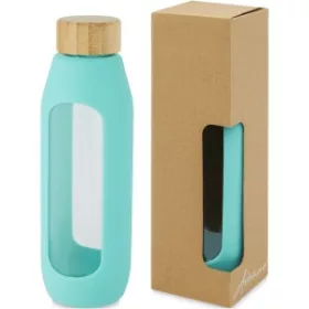   Tidan vizesüveg szilikon pánttal, 600 ml (22 x d: 7 cm, zöld)