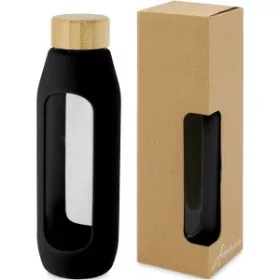   Tidan vizesüveg szilikon pánttal, 600 ml (22 x d: 7 cm, fekete)
