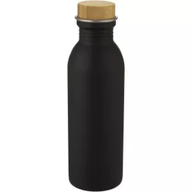   Kalix rozsdamentes acél palack, 650 ml (23,2 x d: 7 cm, fekete)