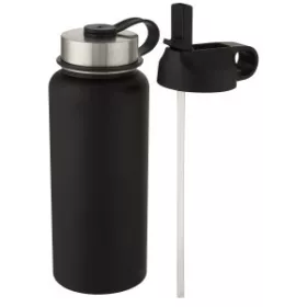   Supra rézvákuumos sportpalack, 1L (25,3 x d: 9,08 cm, fekete)