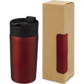   Jetta rézvákuumos termoszpohár, 330 ml (15,95 x d: 8,15 cm, piros)