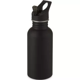   Lexi rozsdamentes acél sportpalack, 500 ml (21,2 x d: 7,4 cm, fekete)