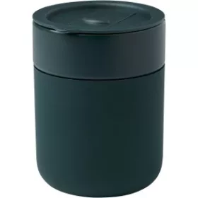   Java kerámia pohár szilikon pánttal, 330 ml (8.7 x 10.5 x 8.2 x d, zöld)