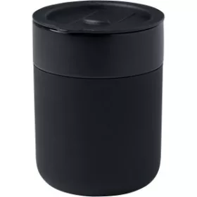   Java kerámia pohár szilikon pánttal, 330 ml (8.7 x 10.5 x 8.2 x d, fekete)