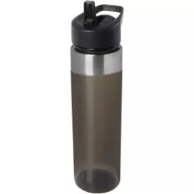   Dylan tritán palack ivószárral, 650 ml (24,5 x d: 6,7 cm, szürke)