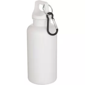   Oregon műanyag kulacs karabinerrel, 400 ml (6,7 x 18,3 x 6,7 x d, fehér)