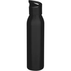   Sky újraacél vizespalack, 650 ml (6,6 x 26,3 x 6,6 x d, fekete)
