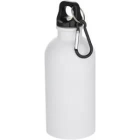 Oregon újraacél vizespalack karabinerrel, 400 ml (fehér)
