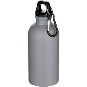 Oregon újraacél vizespalack karabinerrel, 400 ml (szürke)