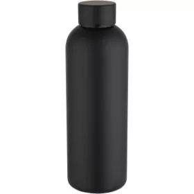   Spring rozsdamentes acél vizespalack, 750 ml (7,3 x 22,4 x 7,3 x d, fekete)
