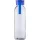 Üveg vizespalack (23cm d6.3cm, kék)