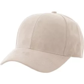 6 paneles velúr sapka (d:58cm, világosbarna)