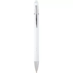 Kish golyóstoll ezüst bevonattal (14,4 x d: 1 cm, fehér)