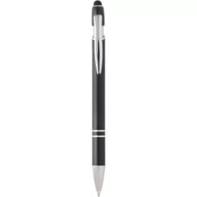 Kish golyóstoll ezüst bevonattal (14,4 x d: 1 cm, fekete)