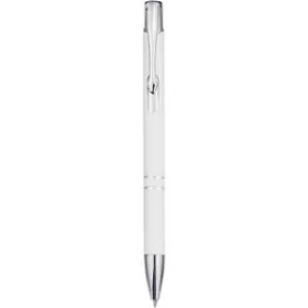 Moneta golyóstoll kék tollbetéttel (13,5 cm, fehér)