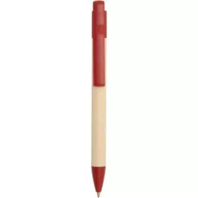   Liliana nádpapírból készült golyóstoll kék tollbetéttel (14,6 x d: 1,1 cm, piros)