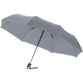   Alex 21.5"-es összecsukható automata esernyő (28 x d: 98 cm, szürke)