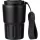 Duplafalú bögre, rozsdamentes acél, 320 ml (14.5cm x 8.8, fekete)