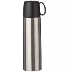   Duplafalú termosz, rozsdamentes acél, 500 ml (25cm, ezüst)