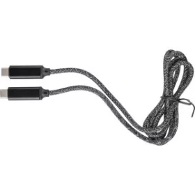 Nylon töltőkábel (100cm, fekete)