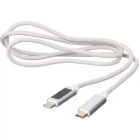 Nylon töltőkábel (100, d:1.2cm, fehér)