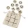 Tic-tac-toe játék natúr fából