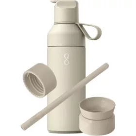   Ocean Bottle többféle kupakkal, 500 ml (23,3 x d: 6,8 cm, világosbarna)