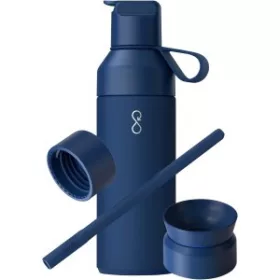   Ocean Bottle többféle kupakkal, 500 ml (23,3 x d: 6,8 cm, kék)