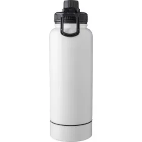   Rozsdamentes acél duplafalú palack, 1000 ml (28.4, d:9cm, fehér)