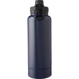   Rozsdamentes acél duplafalú palack, 1000 ml (28.4, d:9cm, kék)