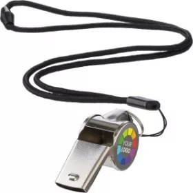 Fém síp akasztóval