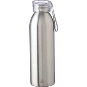   Rozsdamentes acél egyfalú palack, 650 ml (22.5, d:6.7cm, ezüst)