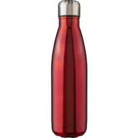 Újraacél egyfalú kulacs, 650 ml (25.7, d:7cm, piros)