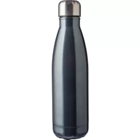 Újraacél egyfalú kulacs, 650 ml (25.7, d:7cm, szürke)