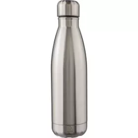 Újraacél duplafalú kulacs, 500 ml (25.7, d:7cm, ezüst)