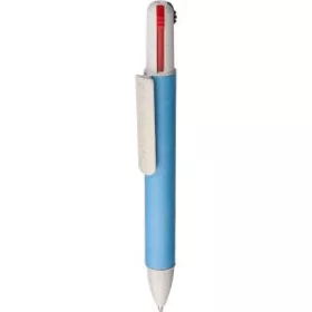 Újrakarton négyszínű golyóstoll (14.3, d:1.31cm, kék)