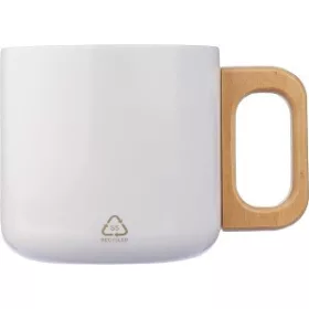   Újraacél duplafalú bögre, 400 ml (8.7x11.3x8.2, d:8.7c, fehér)