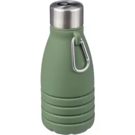   Összehajtható palack szilikonból, 550 ml (17, d:7cm, zöld)