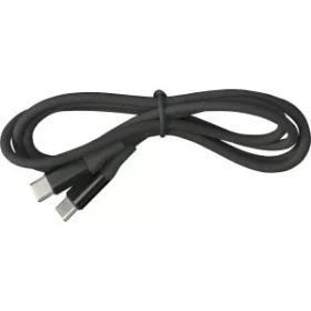 Nylon töltőkábel (100cm, fekete)