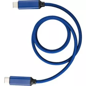 Nylon töltőkábel (100cm, kék)
