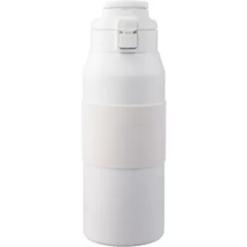   Rozsdamentes acél duplafalú palack, 800 ml (8.8x8.8x24.5, d:8.8c, fehér)
